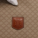 CELINE Macadam Canvas Clutch Bag PVC Beige Gold Auth am9703-17