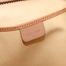 CELINE Macadam Canvas Clutch Bag PVC Beige Gold Auth am9703-18