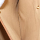 CELINE Macadam Canvas Clutch Bag PVC Beige Gold Auth am9703-21
