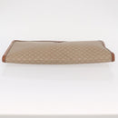 CELINE Macadam Canvas Clutch Bag PVC Beige Gold Auth am9703-6