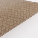 CELINE Macadam Canvas Clutch Bag PVC Beige Gold Auth am9703-7