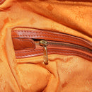 MCM Logogram Vicetos Boston Bag PVC Leather Brown Gold Auth am9704-20