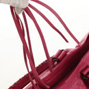 BALENCIAGA City Hand Bag Leather 2way Pink Silver 115748 Auth am9705V-25