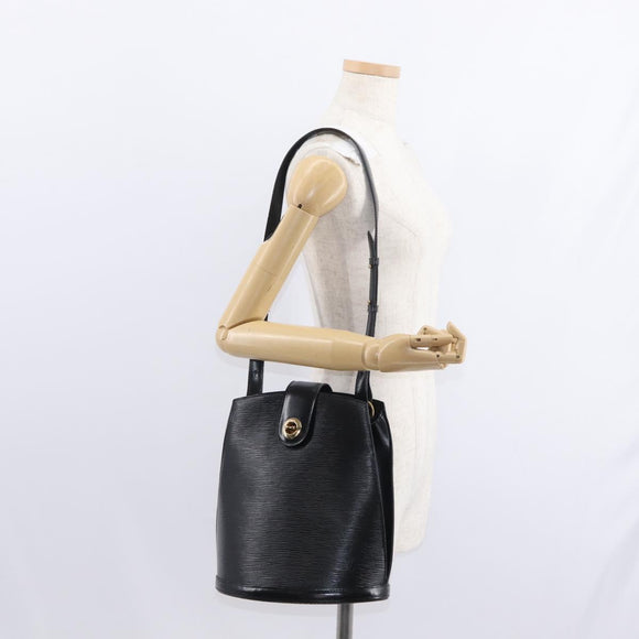 LOUIS VUITTON Epi Cluny Shoulder Bag Black M52252 LV Auth am9710