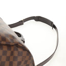 LOUIS VUITTON Damier Ebene Keepall Bandouliere 55 Boston Bag N41414 Auth am9712V-17