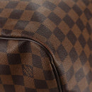 LOUIS VUITTON Damier Ebene Keepall Bandouliere 55 Boston Bag N41414 Auth am9712V-20