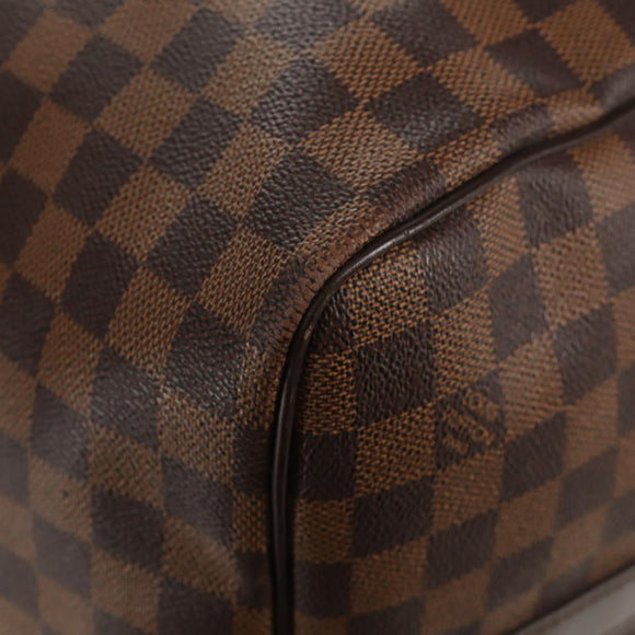 LOUIS VUITTON Damier Ebene Keepall Bandouliere 55 Boston Bag N41414 Auth am9712V