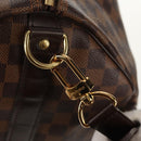 LOUIS VUITTON Damier Ebene Keepall Bandouliere 55 Boston Bag N41414 Auth am9712V-22
