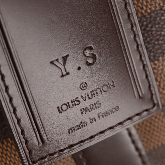 LOUIS VUITTON Damier Ebene Keepall Bandouliere 55 Boston Bag N41414 Auth am9712V