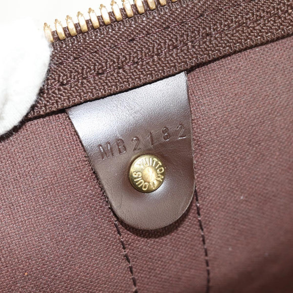 LOUIS VUITTON Damier Ebene Keepall Bandouliere 55 Boston Bag N41414 Auth am9712V