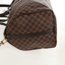 LOUIS VUITTON Damier Ebene Keepall Bandouliere 55 Boston Bag N41414 Auth am9712V-3