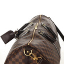 LOUIS VUITTON Damier Ebene Keepall Bandouliere 55 Boston Bag N41414 Auth am9712V-6