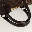 LOUIS VUITTON Damier Ebene Keepall Bandouliere 55 Boston Bag N41414 Auth am9712V-7