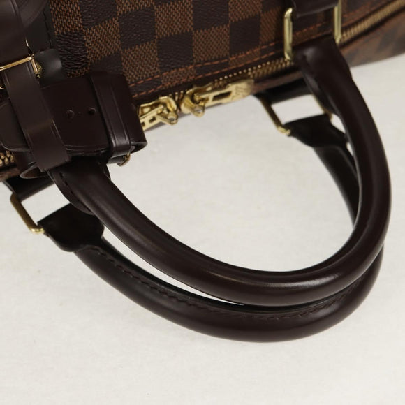 LOUIS VUITTON Damier Ebene Keepall Bandouliere 55 Boston Bag N41414 Auth am9712V