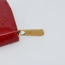 LOUIS VUITTON Vernis Zippy Wallet Wallet Pomme D'amour M91981 LV Auth am9713-8