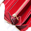 LOUIS VUITTON Vernis Zippy Wallet Wallet Pomme D'amour M91981 LV Auth am9713-19