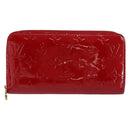 LOUIS VUITTON Vernis Zippy Wallet Wallet Pomme D'amour M91981 LV Auth am9713-13