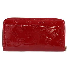 LOUIS VUITTON Vernis Zippy Wallet Wallet Pomme D'amour M91981 LV Auth am9713 - 0