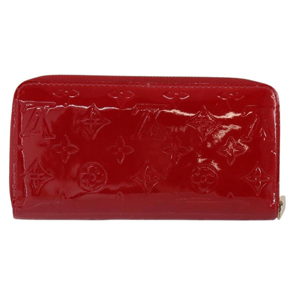 LOUIS VUITTON Vernis Zippy Wallet Wallet Pomme D'amour M91981 LV Auth am9713