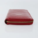 LOUIS VUITTON Vernis Zippy Wallet Wallet Pomme D'amour M91981 LV Auth am9713-3