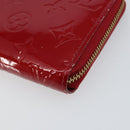 LOUIS VUITTON Vernis Zippy Wallet Wallet Pomme D'amour M91981 LV Auth am9713-7