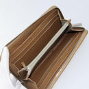 CHANEL Matelasse COCO Mark Long Wallet Patent leather Brown CC Auth am9714-9