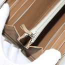 CHANEL Matelasse COCO Mark Long Wallet Patent leather Brown CC Auth am9714-10