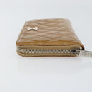CHANEL Matelasse COCO Mark Long Wallet Patent leather Brown CC Auth am9714-4