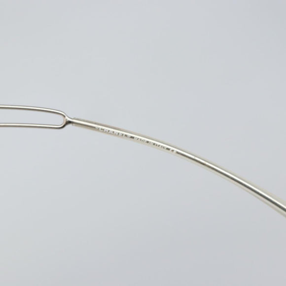 CHANEL COCO Mark Sunglasses metal Silver CC Auth am9715