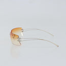 CHANEL COCO Mark Sunglasses metal Silver CC Auth am9715-3