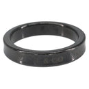 TIFFANY&Co. 1837 Narrow Ring Titanium Ring metal Black Auth am9716-1