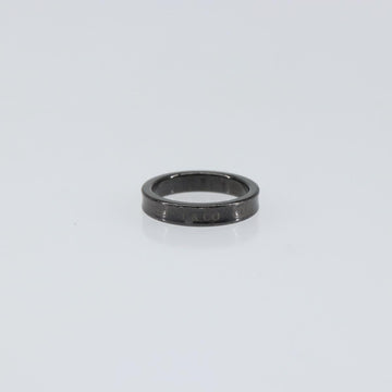 TIFFANY&Co. 1837 Narrow Ring Titanium Ring metal Black Auth am9716 - 0