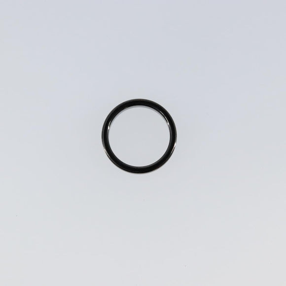 TIFFANY&Co. 1837 Narrow Ring Titanium Ring metal Black Auth am9716