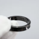TIFFANY&Co. 1837 Narrow Ring Titanium Ring metal Black Auth am9716-7