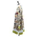 HERMES Long Sleeved T Shirt Silk ""H de LINARES"" Green Auth am9718-3