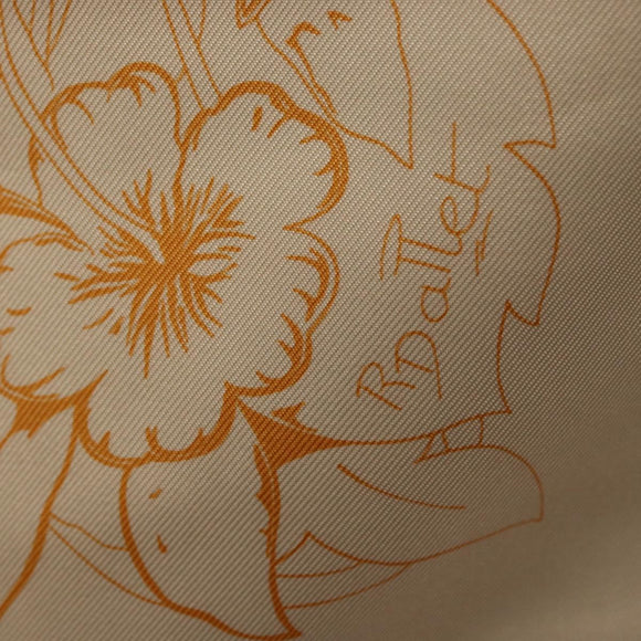 HERMES Carre 90 Scarf Silk ”JUNGLE LOVE” Orange Auth am9719