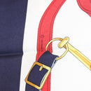 HERMES Carre 90 Scarf Silk ”Eperon d'Or” Navy Auth am9720-11