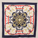 HERMES Carre 90 Scarf Silk ”Eperon d'Or” Navy Auth am9720-12