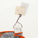 HERMES ETRIERS Triangle Geant Scarf Cashmere Orange Auth am9721M-11