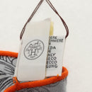 HERMES ETRIERS Triangle Geant Scarf Cashmere Orange Auth am9721M-12