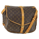 LOUIS VUITTON Monogram Saumur 35 Shoulder Bag M42254 LV Auth am9722-1
