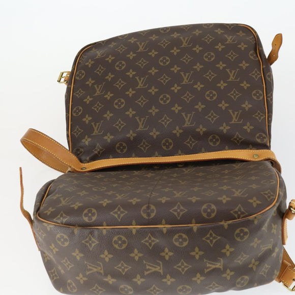 LOUIS VUITTON Monogram Saumur 35 Shoulder Bag M42254 LV Auth am9722