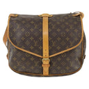 LOUIS VUITTON Monogram Saumur 35 Shoulder Bag M42254 LV Auth am9722-13