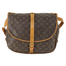 LOUIS VUITTON Monogram Saumur 35 Shoulder Bag M42254 LV Auth am9722-2