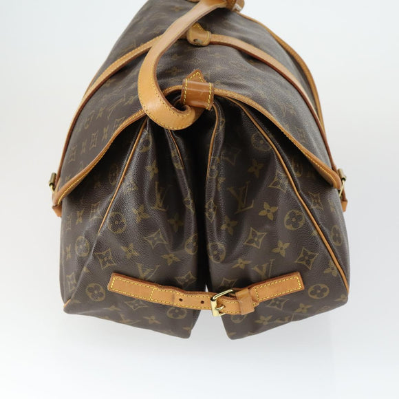 LOUIS VUITTON Monogram Saumur 35 Shoulder Bag M42254 LV Auth am9722