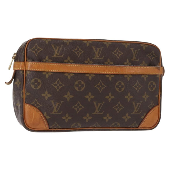 LOUIS VUITTON Monogram Compiegne 28 Clutch Bag M51845 LV Auth am9725