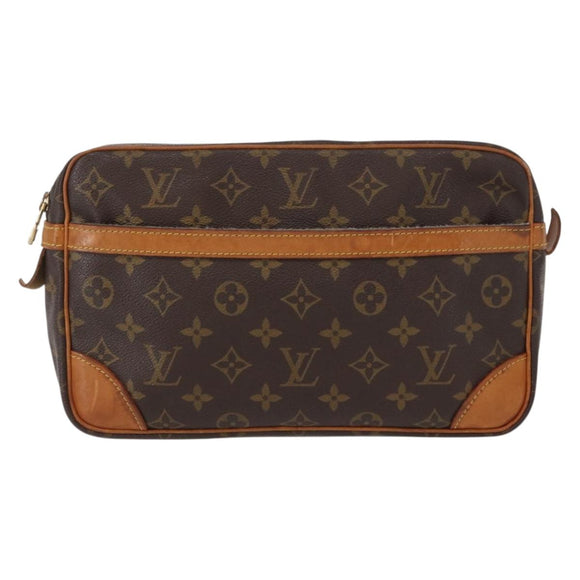 LOUIS VUITTON Monogram Compiegne 28 Clutch Bag M51845 LV Auth am9725