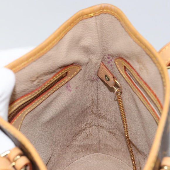 LOUIS VUITTON Monogram Bucket PM Shoulder Bag M42238 LV Auth am9733