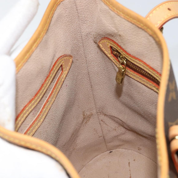 LOUIS VUITTON Monogram Bucket PM Shoulder Bag M42238 LV Auth am9733