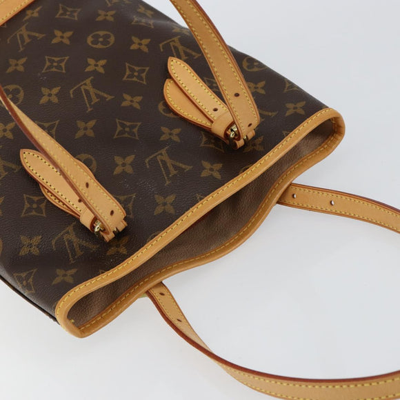 LOUIS VUITTON Monogram Bucket PM Shoulder Bag M42238 LV Auth am9733
